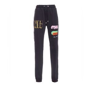 Heron Preston Black Graphic Sweatpants
